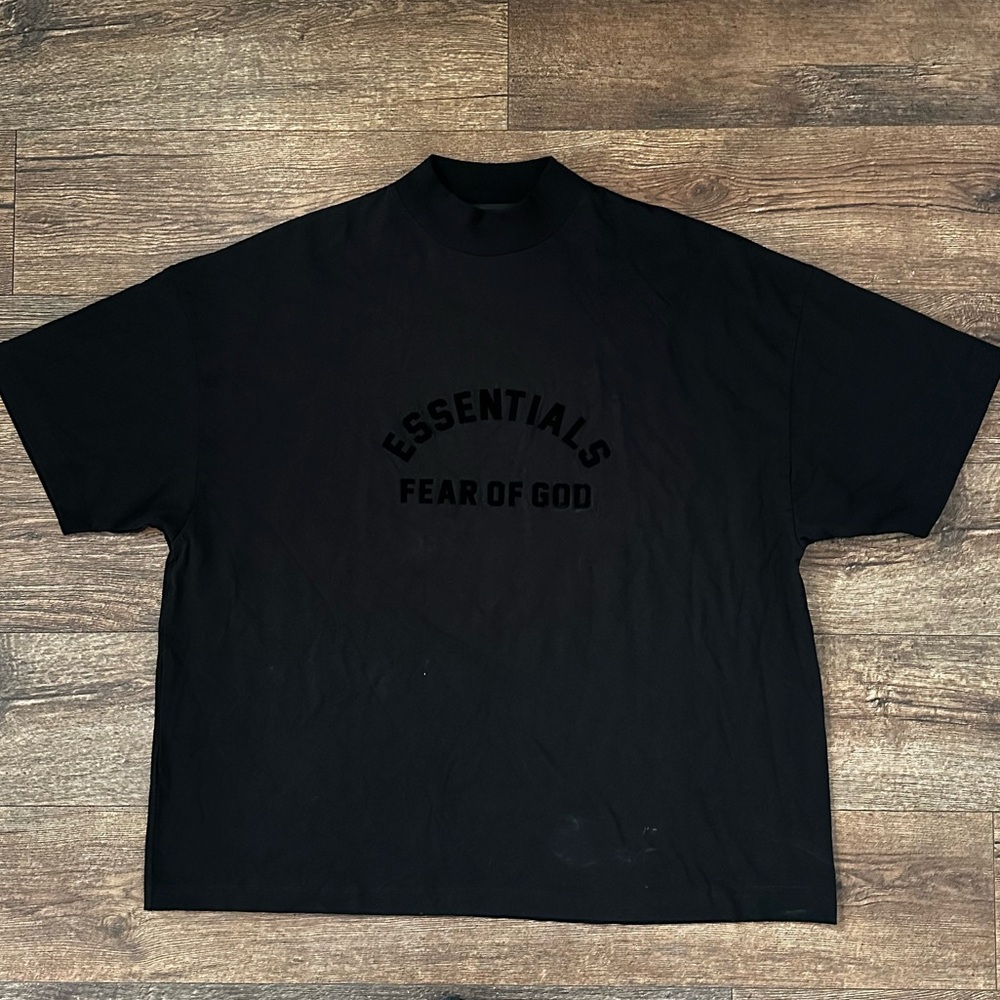 Essentials Fear of God Shirt Mens Large Boxy Oversized Streetwear Logo Cotton